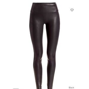 Spanx faux Leather Tummy Control Leggings.